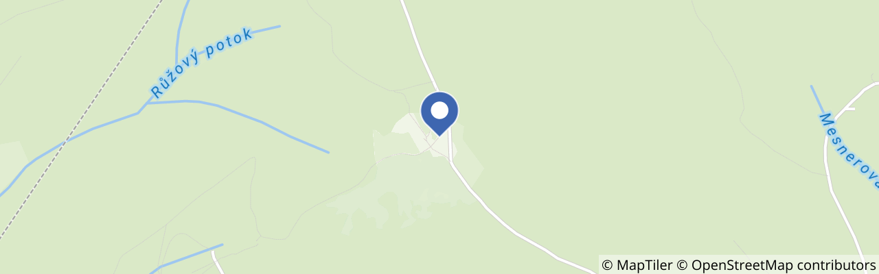 Mapa - Horská bouda Růžohorky