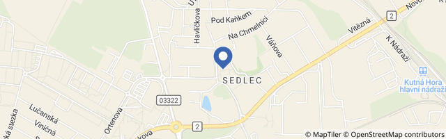 Mapa - Kostnice Kutná Hora Sedlec