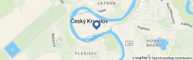 Mapa - Zámek Český Krumlov