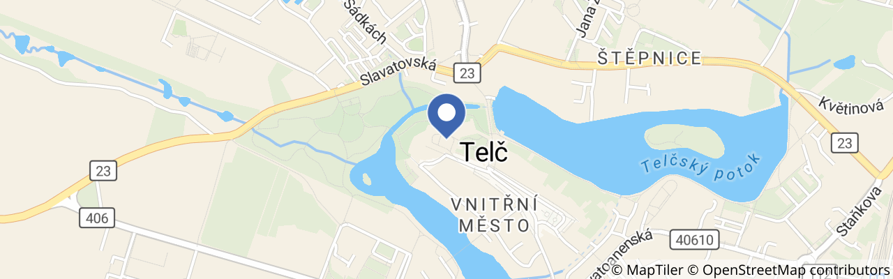 Mapa - Zámek Telč