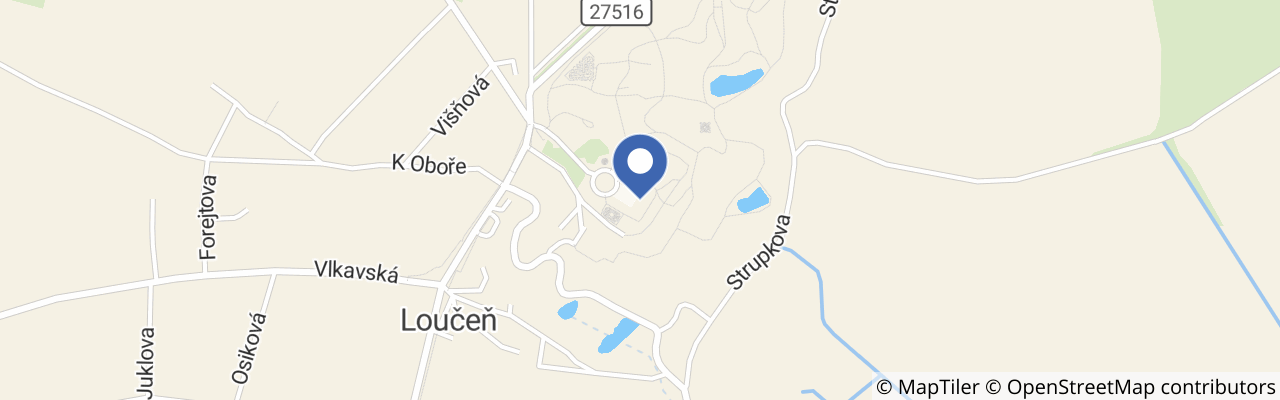 Mapa - Zámek Loučeň