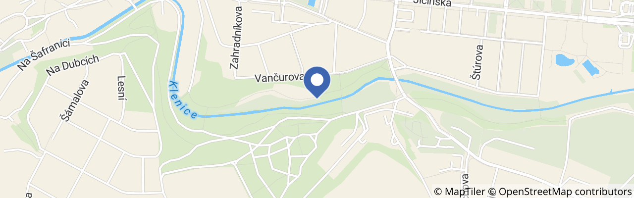 Mapa - Veverčí stezka park Štěpánka