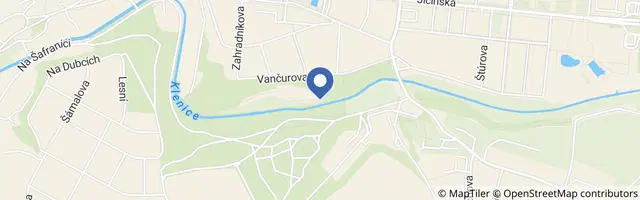 Mapa - Veverčí stezka park Štěpánka