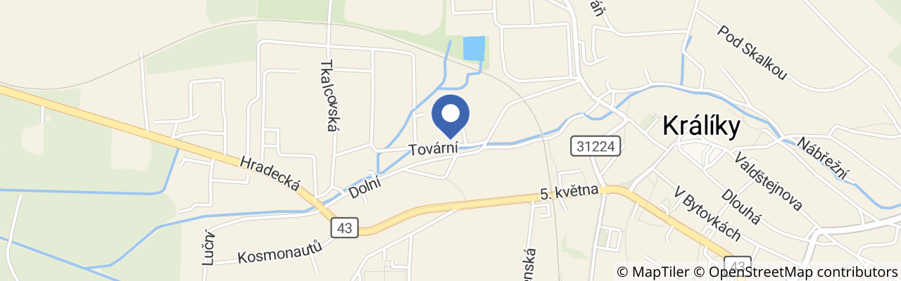 Mapa - Království sov Králíky