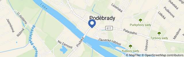 Mapa - MUSEUM OF BRICKS Poděbrady