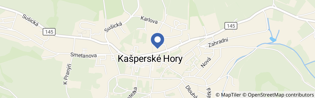 Mapa - Svět motocyklů a hraček v Kašperských Horách