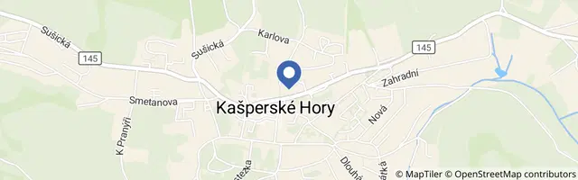 Mapa - Svět motocyklů a hraček v Kašperských Horách
