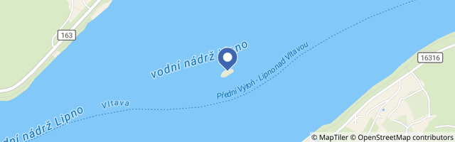 Mapa - Králičí ostrov Lipno nad Vltavou
