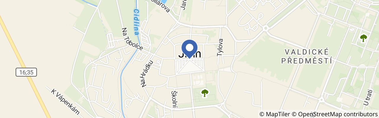 Mapa - Jičín