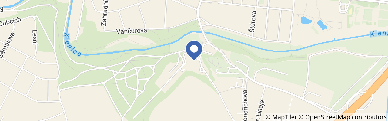 Mapa - Městský bazén Mladá Boleslav