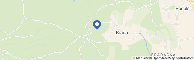 Mapa - Rumcajsova jeskyně pod hradem Brada