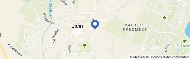 Mapa - Rumcajsova lavička v Jičíně