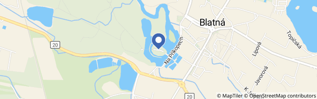 Mapa - Vodní zámek Blatná
