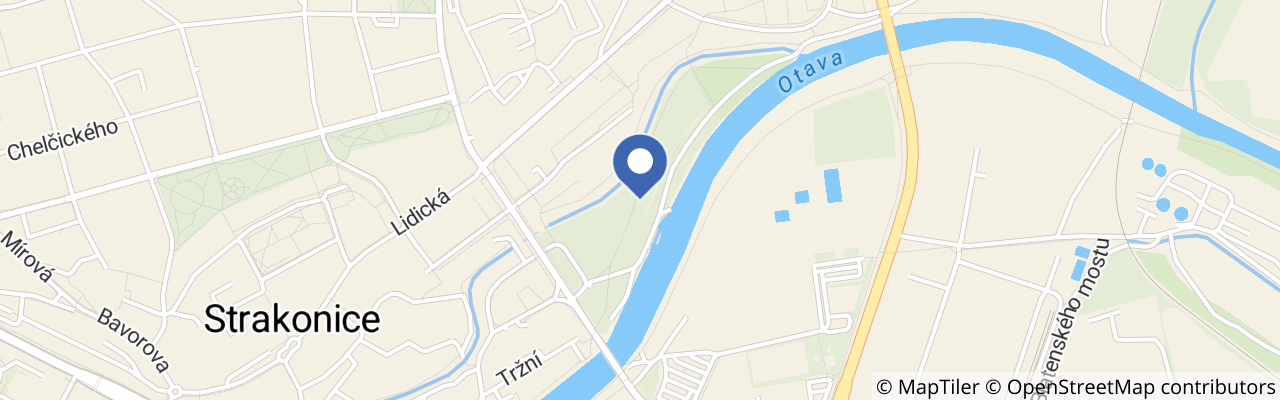 Mapa - Replika Stonehenge ve Strakonicích