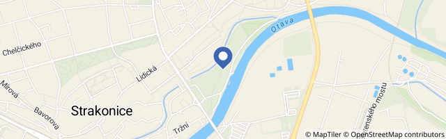 Mapa - Replika Stonehenge ve Strakonicích