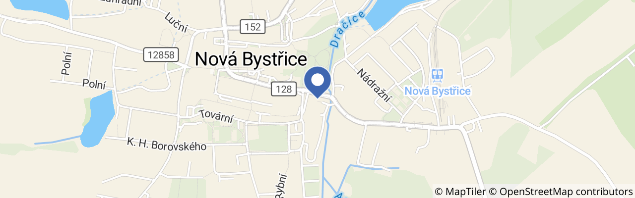 Mapa - Muzeum amerických veteránů Nová Bystřice