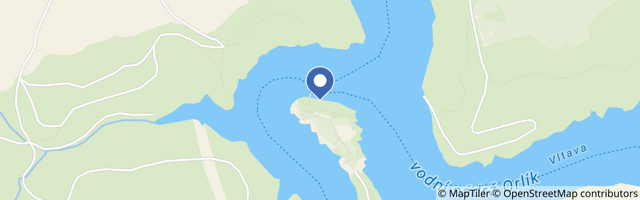 Mapa - Okružní vyhlídkové plavby kolem hradu Zvíkov