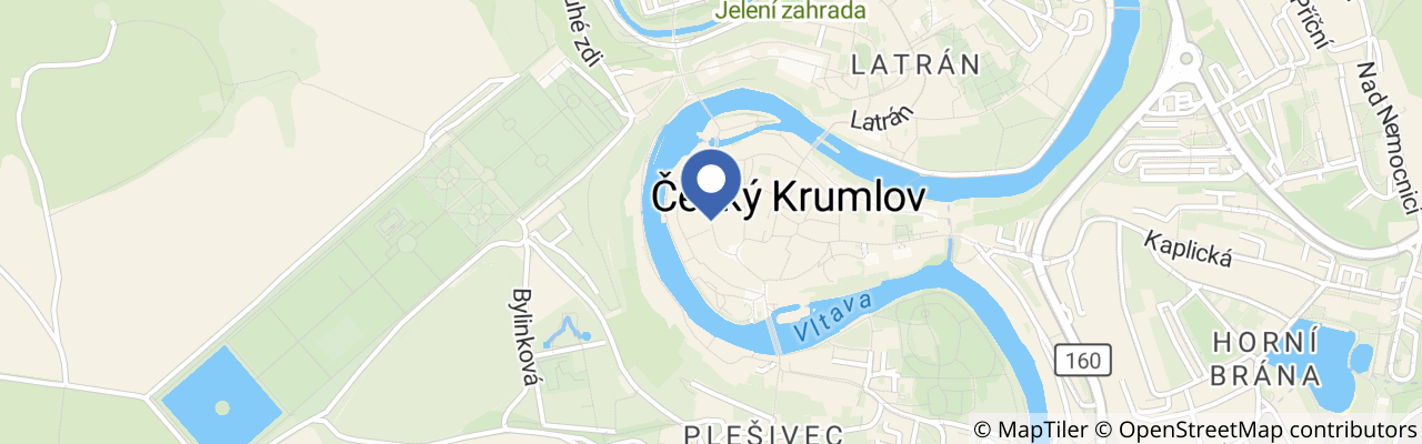 Mapa - Zrcadlový labyrint v Českém Krumlově