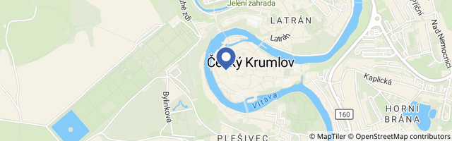 Mapa - Zrcadlový labyrint v Českém Krumlově