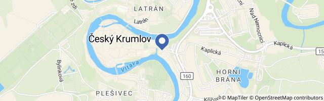 Mapa - Voroplavba Český Krumlov