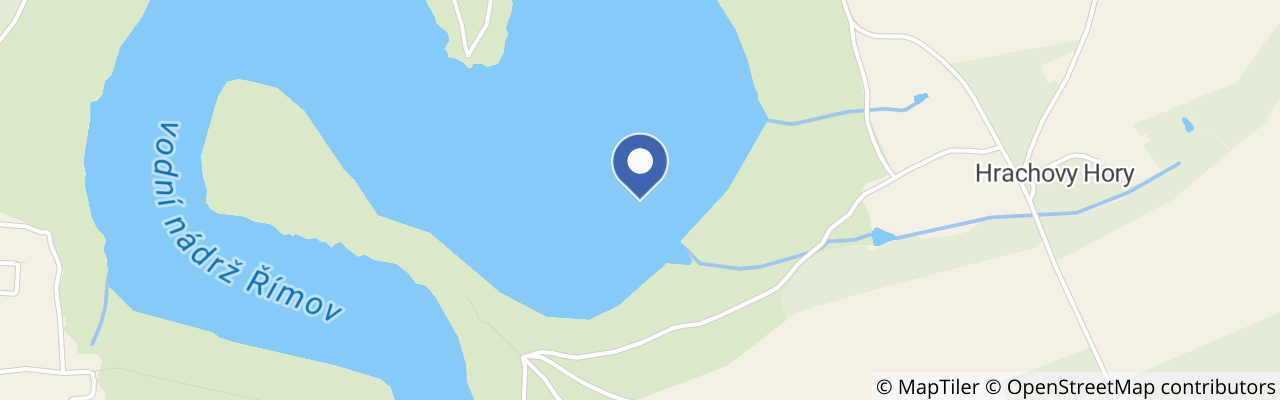 Mapa - Vodní nádrž Římov