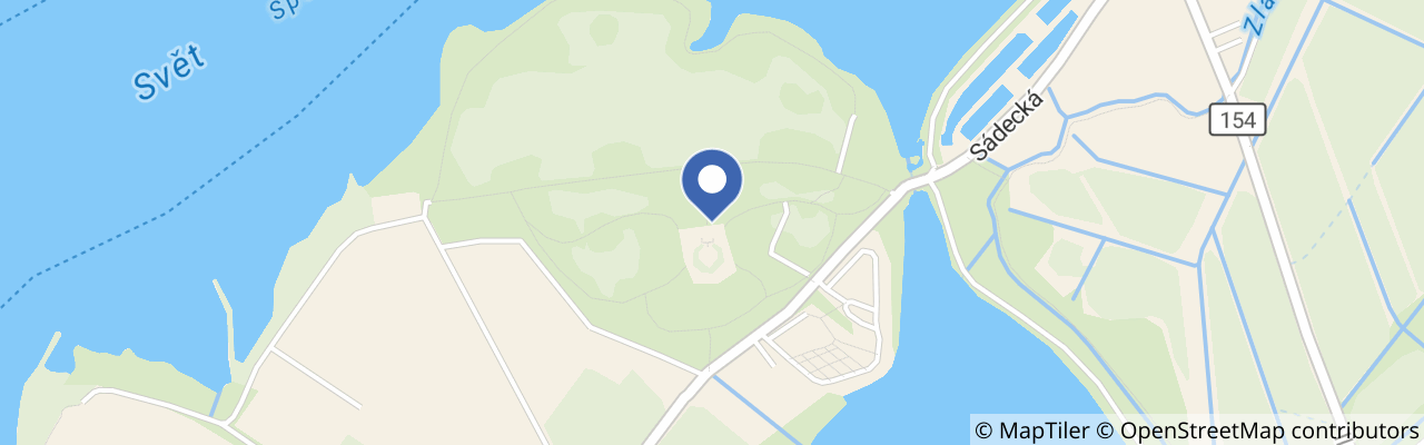 Mapa - Schwarzenberská hrobka v Domaníně u Třeboně