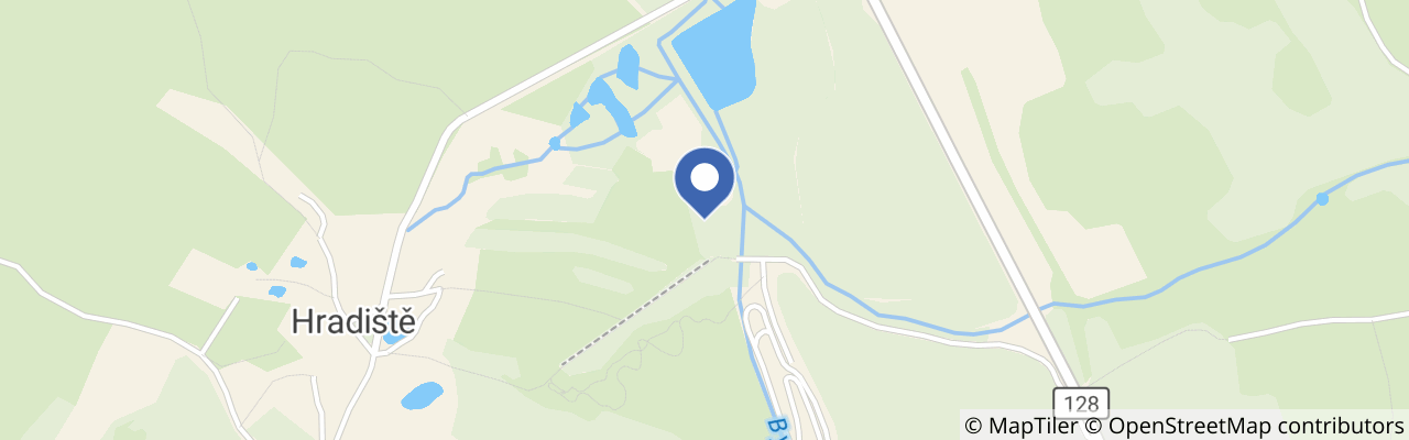 Mapa - Bikepark Hradiště u Nové Bystřice