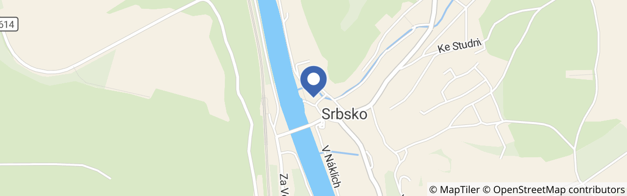 Mapa - Hotel U Berounky