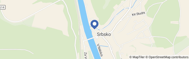 Mapa - Hotel U Berounky