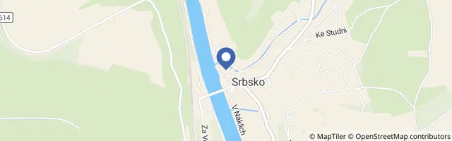 Mapa - Hotel U Berounky