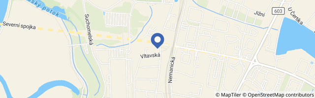 Mapa - Indoor lyžování v Českých Budějovicích