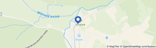 Mapa - Šumavská in-line stezka z Nové Pece do Stožce