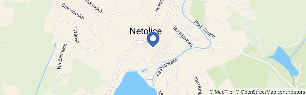 Mapa - Cyklostezka kolem rybníků u Netolic