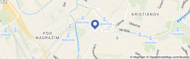 Mapa - Motokáry Liberec