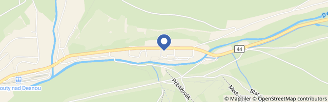 Mapa - Penzion Kouty