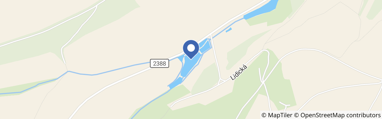 Mapa - Vodní park Čabárna