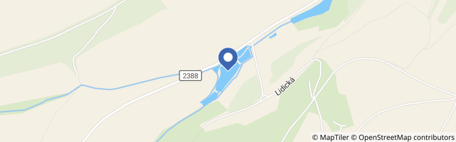 Mapa - Vodní park Čabárna