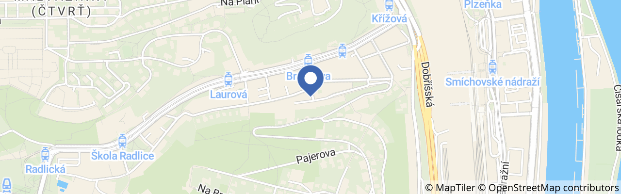 Mapa - Praha a okolí - Letní příměstský tábor s Robinsonem