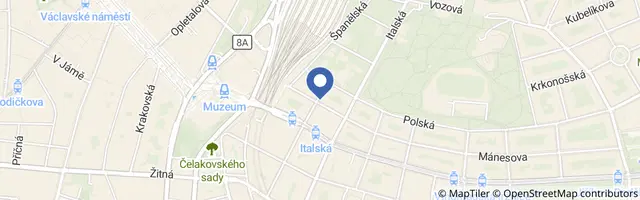 Mapa - Letní malířský plenér pro děti a mládež na Praze 2