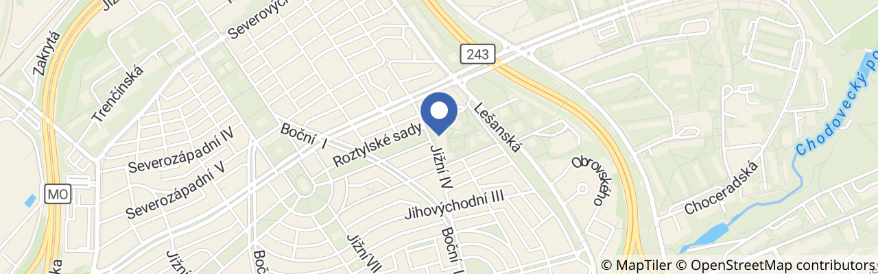 Mapa - SPORTJOY příměstský tábor  Praha 4 - ZŠ Jižní