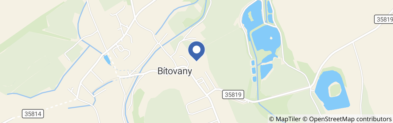 Mapa - Exotika na ranči Bítovany