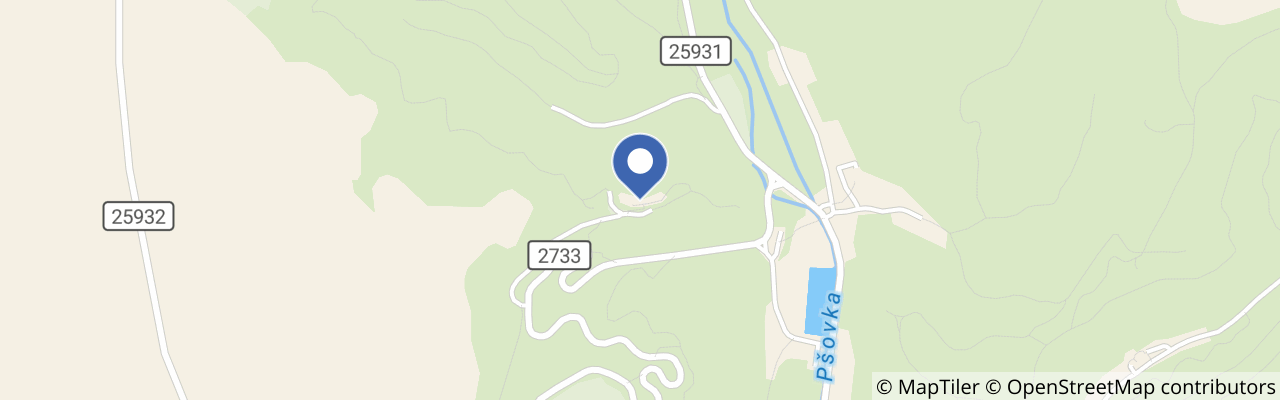 Mapa - Hrad Kokořín