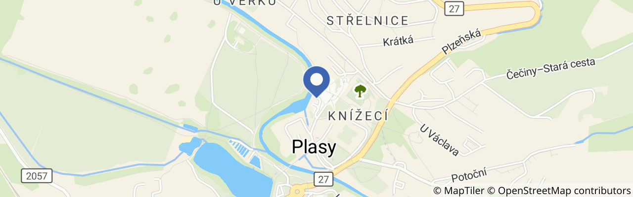 Mapa - Centrum stavitelského dědictví Národního technického muzea Plasy