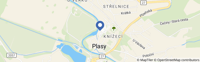 Mapa - Centrum stavitelského dědictví Národního technického muzea Plasy