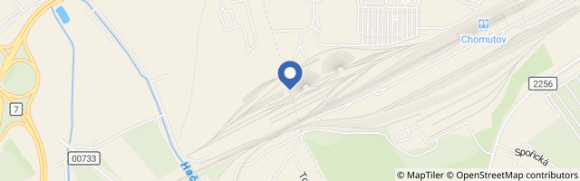 Mapa - Železniční depozitář Národního technického muzea Chomutov