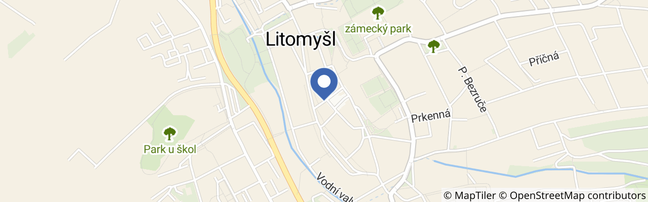 Mapa - Litomyšl