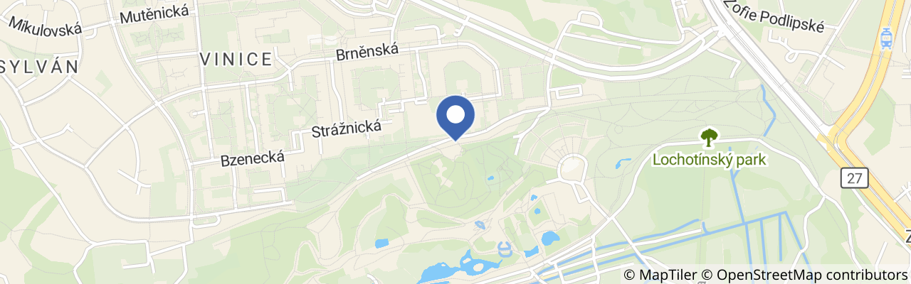 Mapa - DinoPark Plzeň