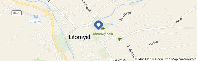 Mapa - Barokní divadélko v Litomyšli