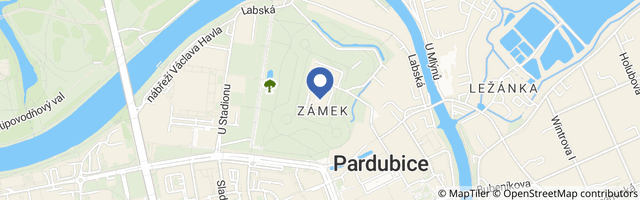 Mapa - Zámek Pardubice