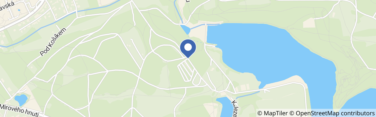 Mapa - Hostivařská přehrada